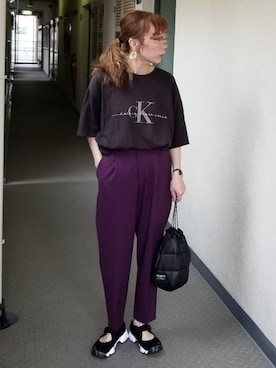 「LLBean SIGNATURE（エルエルビーンシグネチャー）のアイテム」を使った、saaayaaaさん（レディース・152cm）の夏コーディネート