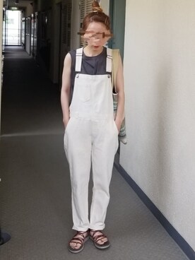 「frames RAY CASSIN（フレームスレイカズン）のアイテム（トートバッグ）」を使った、saaayaaaさん（レディース・152cm）の夏コーディネート