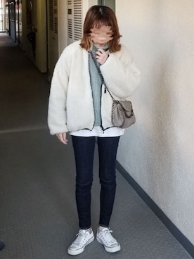 saaayaaaさん（レディース・152cm）の冬コーディネート