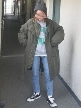 saaayaaaさん（レディース・152cm）の冬コーディネート