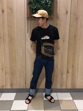 「Carhartt（カーハート）のカーハート ストラップバックキャップ ODESSA  CHARHARTT（キャップ）」を使った、masaさん（メンズ・176cm）の夏コーディネート
