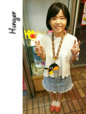 「LOVFEE（ラッフィ）のアイテム（スカート）」を使った、ChiHsinさん（レディース・162cm）の春コーディネート