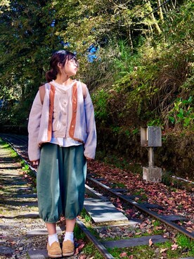 「森」｜ChiHsinさん（レディース・162cm）の秋コーディネート