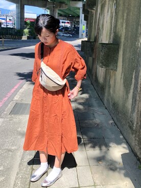 「TEMPERATE（テンパレイト）のアイテム」を使った、ChiHsinさん（レディース・162cm）の秋コーディネート