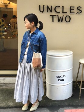「merry jenny（メリージェニー）のアイテム（バレエシューズ）」を使った、ChiHsinさん（レディース・162cm）の冬コーディネート