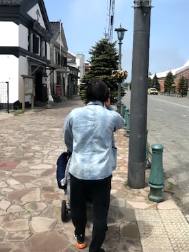 「UNIVERSAL OVERALL（ユニバーサルオーバーオール）の【UNIVERSAL OVERALL/ユニバーサルオーバーオール】DENIM COVERALL U9134225-C デニムカバーオール（カバーオール、ブルー系）」を使った、ととサーファーさん（メンズ・163cm）の春コーディネート