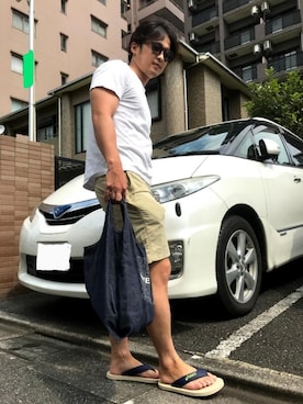 「DAKINE（ダカイン）のアイテム」を使った、ととサーファーさん（メンズ・163cm）の夏コーディネート