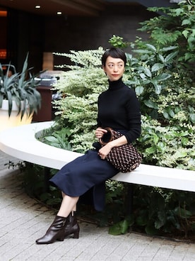 「MARCHER（マルシェ）のアイテム」を使った、narumiさん（レディース・164cm）の秋コーディネート