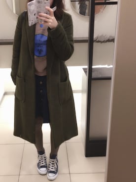 「RUBY AND YOU（ルビーアンドユー）のアイテム（その他アウター）」を使った、miiさん（レディース・161cm）の冬コーディネート