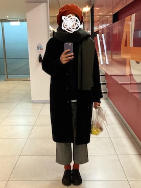 「no brand（ノーブランド）のアイテム（ハンチング/ベレー帽、その他）」を使った、Charon Cheさん（レディース）の春コーディネート