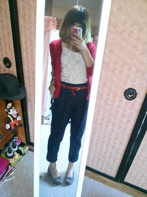 RETRO GIRL | デニムテーパードパンツ
(デニムパンツ)