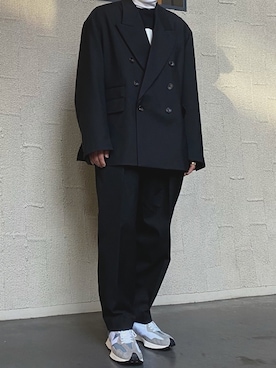 「menswear」｜「アイテム（スラックス）」を使った、yudaiさん（メンズ・178cm）の冬コーディネート