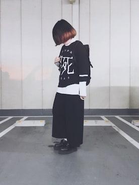 「ゆるゆる」｜「アイテム（その他シューズ）」を使った、瀬矢さん（レディース・153cm）の冬コーディネート