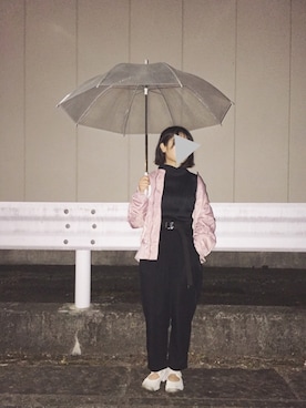 「茨城スナップ」｜「アイテム（ジャケット/アウター）」を使った、瀬矢さん（レディース・153cm）の春コーディネート