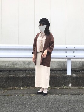 瀬矢さんの「ヨーロピアンリネンレーヨンショートジャケット」を使ったコーディネート