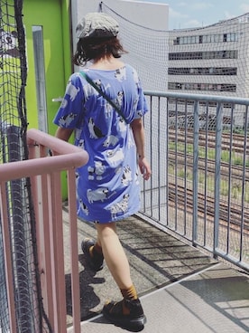 「グラニフ」｜「アイテム（ワンピース/ドレス）」を使った、myさん（レディース・154cm）の夏コーディネート