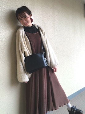 「Kastane」｜「アイテム（アナログ腕時計）」を使った、ききさん（レディース・161cm）の冬コーディネート