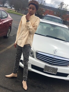 「asos」｜「アイテム（腕時計）」を使った、Kadeja Triplettさん（メンズ・173cm）の春コーディネート