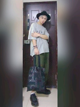 「ami（アミ）のアイテム（パンツ）」を使った、シテブン さん（メンズ・167cm）の秋コーディネート