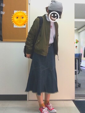 「CECIL McBEE（セシルマクビー）のアイテム（帽子）」を使った、ayaさん（レディース・158cm）の秋コーディネート