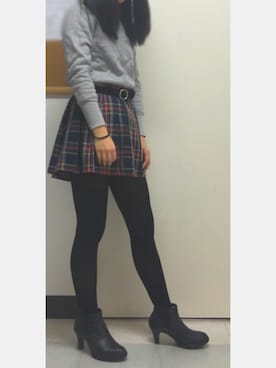 「ハイネックトップス」｜ayaさん（レディース・158cm）の秋コーディネート