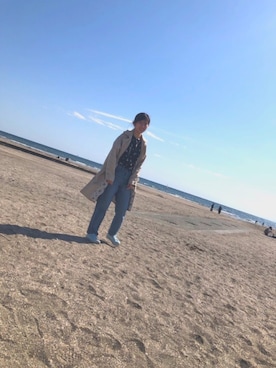 「平成最後のWEARISTAセンバツ」｜「アイテム（トレンチコート）」を使った、ayaさん（レディース・158cm）の春コーディネート