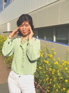 「FOREVER 21（フォーエバー トゥエンティーワン）のアイテム（バックパック/リュック）」を使った、ayaさん（レディース・158cm）の春コーディネート