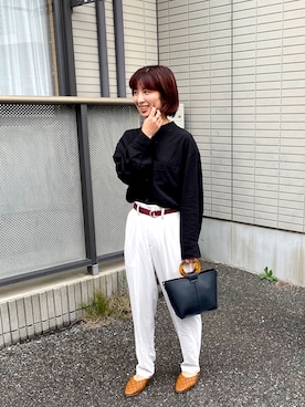 「ラブアンドピース2020」｜「アイテム（サンダル）」を使った、ayaさん（レディース・159cm）の秋コーディネート