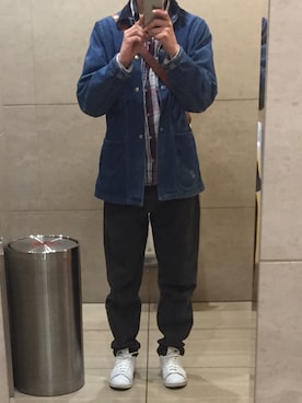 「Carter's（カーターズ）のアイテム（ジャケット/アウター）」を使った、にっしーさん（メンズ・171cm）の春コーディネート