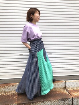 「NINE（ナイン）のアイテム」を使った、kana ienagaさん（レディース・150cm）の春コーディネート