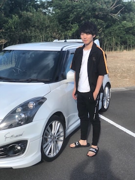 かいてぃんさん（メンズ・173cm）の夏コーディネート