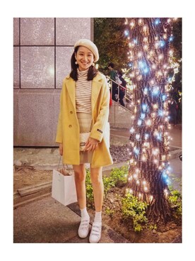 「LOVE」｜「アイテム（ジャケット/アウター）」を使った、Yun Luさん（レディース・163cm）の冬コーディネート