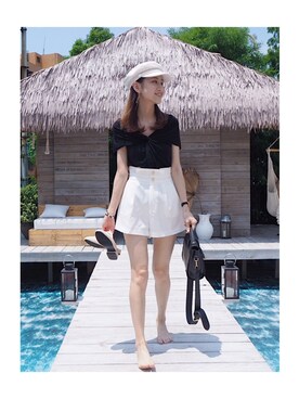 「lovely」｜Yun Luさん（レディース・163cm）の夏コーディネート
