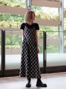 「JOINT WORKS（ジョイントワークス）のアイテム（ワンピース/ドレス）」を使った、sahyaさん（レディース・165cm）の秋コーディネート