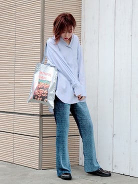 「MANEBU（マネブ）のアイテム」を使った、sahyaさん（レディース・165cm）の秋コーディネート