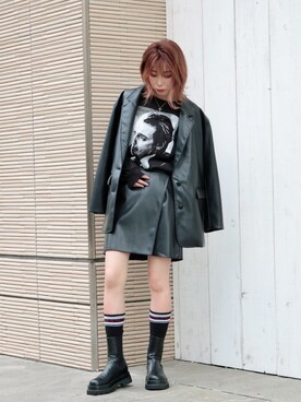 「JOINT WORKS（ジョイントワークス）のアイテム（ジャケット/アウター）」を使った、sahyaさん（レディース・165cm）の秋コーディネート