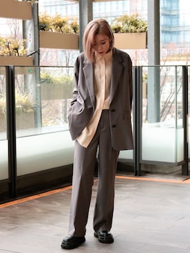 「JOINT WORKS（ジョイントワークス）のアイテム（ジャケット/アウター）」を使った、sahyaさん（レディース・165cm）の冬コーディネート