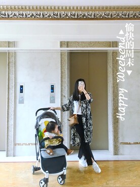 「自淘のアイテム（シャツ/ブラウス、その他）」を使った、Vivian923さん（レディース）の春コーディネート