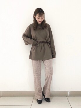 「秋のカフェオレコーデ」｜「アイテム（その他）」を使った、asakaさん（レディース・160cm）の秋コーディネート