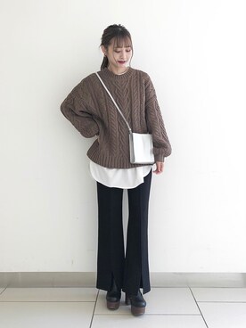 asakaさん(レディース・160cm)の冬コーディネート