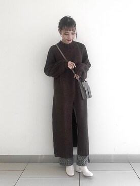 asakaさん(レディース・160cm)の冬コーディネート