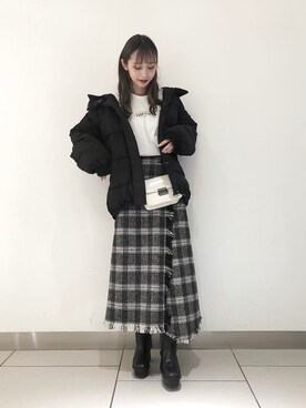 asakaさん（レディース・160cm）の冬コーディネート