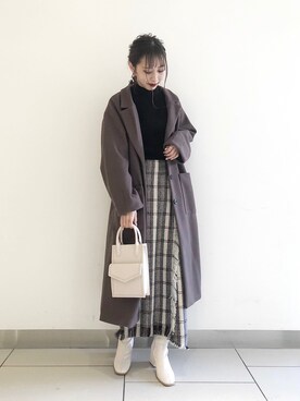 asakaさん（レディース・160cm）の冬コーディネート