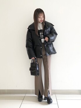 asakaさん（レディース・160cm）の冬コーディネート