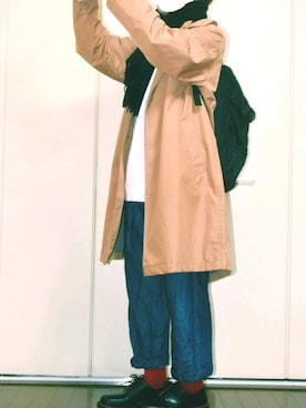 「Dr. Martens（ドクターマーチン）のDr.Martens / ドクターマーチン 1461 3EYE GIBSON SHOE 3ホール ギブソン シューズ ブーツ（ブーツ）」を使った、しま🦓さん（メンズ・170cm）の冬コーディネート