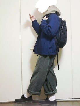 「Dr. Martens（ドクターマーチン）のDr.Martens / ドクターマーチン 1461 3EYE GIBSON SHOE 3ホール ギブソン シューズ ブーツ（ブーツ）」を使った、しま🦓さん（メンズ・170cm）の冬コーディネート