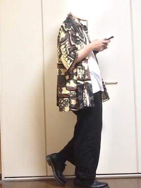 「Dr. Martens（ドクターマーチン）のDr.Martens / ドクターマーチン 1461 3EYE GIBSON SHOE 3ホール ギブソン シューズ ブーツ（ブーツ）」を使った、しま🦓さん（メンズ・170cm）の春コーディネート