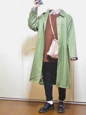 「Dr. Martens（ドクターマーチン）のDr.Martens / ドクターマーチン 1461 3EYE GIBSON SHOE 3ホール ギブソン シューズ ブーツ（ブーツ）」を使った、しま🦓さん（メンズ・170cm）の春コーディネート