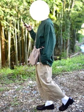 「アイテム（スウェット）」を使った、しま🦓さん（メンズ・170cm）の春コーディネート
