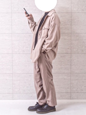 「Dr. Martens（ドクターマーチン）のDr.Martens / ドクターマーチン 1461 3EYE GIBSON SHOE 3ホール ギブソン シューズ ブーツ（ブーツ）」を使った、しま🦓さん（メンズ・170cm）の冬コーディネート